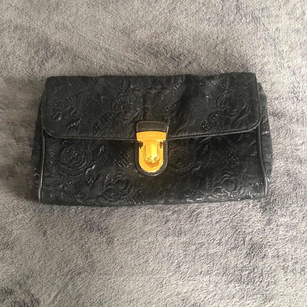 Prada clutch/shoulder bag , Black. - Picture 6 of 12